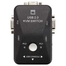 Usb Kvm Switch Switcher 2 Port Vga Svga Switch Box Usb 2.0 Mouse Keyboard 1920X1440 Switch Box