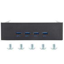 4-Port 20-Pin High-Speed USB 3.0 Hub mit optischem Laufwerkstreiber an der Vorderseite
