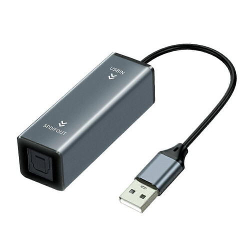Μετατροπέας USB σε οπτικό ήχο Προσαρμογέας USB σε SPDIF Συμβατ