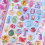 Puffier Sticker Sheets Decorative Sticker Cute Small Sticker for 7
