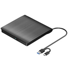 Ulkoinen CD-DVD+/-RW-asema, kannettava USB 3.0- ja USB-C-polttava CD- ja DVD-ROM-soitin, lukija, kirjoittaja