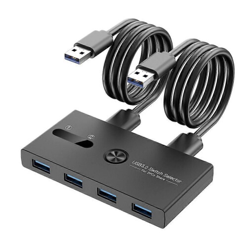 Διακόπτης USB 3.0 2 σε 4 εξόδους Σταθμός σύνδεσης KVM, Κοινή χρήση