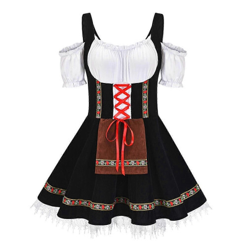 Πολυτελής στολή μπύρας Oktoberfest, βαυαρικό γερμανικό φόρεμα Dirndl για γυναίκες