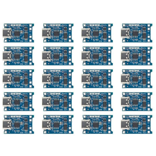 TP4056 + Προστασία Διπλής Λειτουργίας 5V 1A Micro/Type-C USB 18650 Μπα