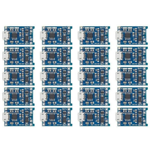 TP4056 + Προστασία Διπλής Λειτουργίας 5V 1A Micro/Type-C USB 18650 Μπα