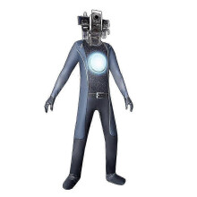 Człowiek z telewizji, człowiek monitorujący, człowiek z toalety, kostium na Halloween, kombinezon, robot,