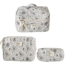 Quilted Bear Makeup Bag Cosmetic Organizer Bag Cosmetic Bag