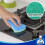 MRSIGA MultiUse Cellulose Scrub Sponge DualSided Dishwashing Sponge for Kit 3