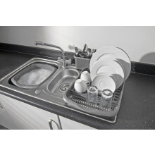 Addis Rectangular Washing up Bowl Metallic Large 95 Litre