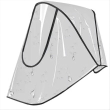 Copertura antipioggia universale per passeggino, per bambini, auto, trasparente, traspirante, antivento,