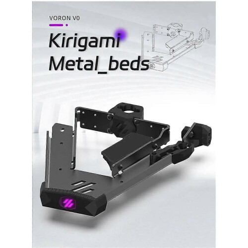 Για V0 V0.1 V0.2 Voron 0.2 3D εκτυπωτή, βάση στήριξης Kirigami από χάλυβ 2
