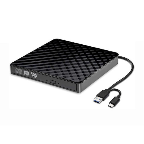 2 σε 1 USB3.0 Type C Λεπτές εξωτερικές οπτικές μονάδες DVD RW, εγγ