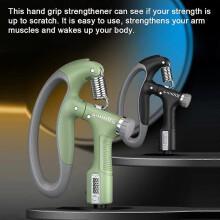 Handtrainer mit LCD-Display, Armmuskeltrainer, Handgriff-Krafttrainingsgerät, Bodybuilding-Fitnessstudio-Übungen