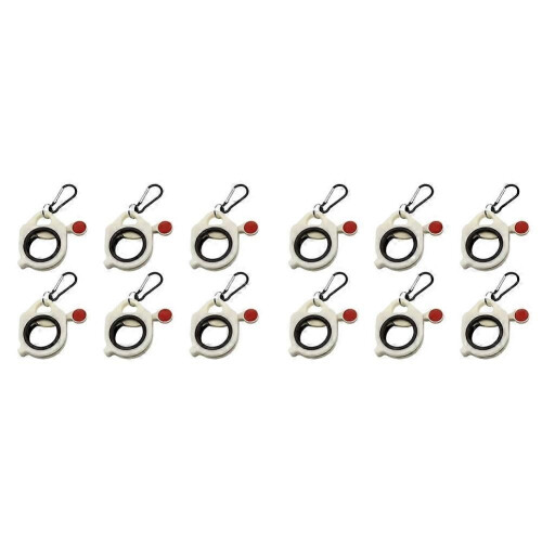 12pcs Fluorescent Cable Tie Organizer Storage Cable Tie Holder Portable Cable Tie Storage Tool