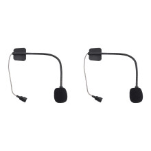 2X for Cardo PACKTALK Edge Motorcycle Bluetooth Intercom Microphone Cord Microphone Hard Cord