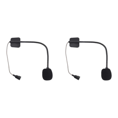 2X for Cardo PACKTALK Edge Motorcycle Bluetooth Intercom Microphone Cord Microphone Hard Cord
