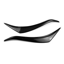 Car Front Headlight Eyebrow Head Light Eyelid Eyebrow Carbon Fiber Trim Sticker for Spade 2012-2020