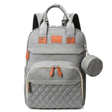 3 in 1 Diaper Bag Backpack Foldable Baby Bed Waterproof Travel Bag with USB Charge Diaper Bag Luxury