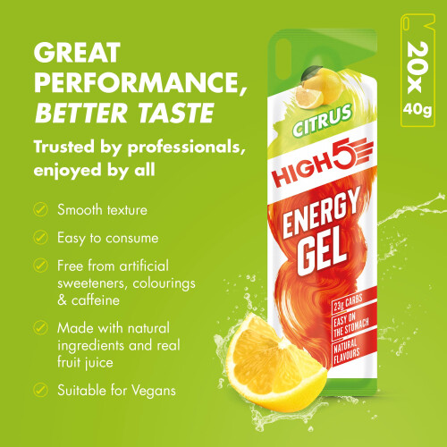 HIGH5 Running Gels  Carbohydrate Supplements for Quick Energy Release  Natu 2