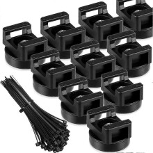 Magnetic Zip Tie Mount Multipurpose Cable Holder Magnets Magnetic Wire Management Bases with Heavy Duty Zip