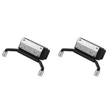 2X Metal Exhaust Pipe Tail Throat Decoration compatible TRX4M 1/18 RC Crawler Car Upgrade Parts