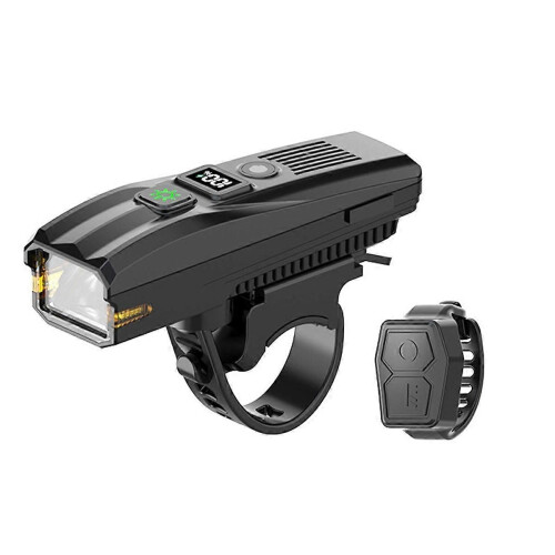 Smart Bicycle Front Light Rechargeable Bike Headlight with Horn Wireless Remote Control Bicycle Lig