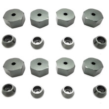 4PCS 5mm to 12mm Metal Combiner Wheel Hub Hex Adapter compatible D12 C24 C34 B24 B36 MN D90 D99 RC Car Upgr