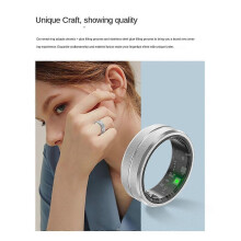 Smart Ring 21,5 mm Monitor für Schlaf, Blutsauerstoff, Herzfrequenz und Gesundheit Bluetooth Multifunktions-Smart-Ring,C