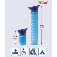 2-Pack Portable Emergency Urinal for Men & Women - Retractable Travel Toilet Bottle for Car, Camping, and Outdoor Use