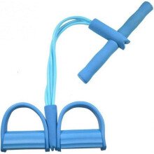 Multi-Functional Pedal Tensioner for Home Fitness, Yoga, Ab Strengthening with Elastic Resistance Band
