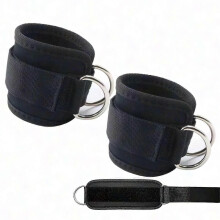 Padded Ankle Straps for Gym - Adjustable Leg Cuffs for Glute and Hip Exercises - Fitness Accessories for Men and Women