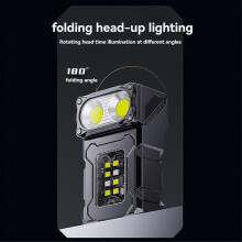 COB Rechargeable Work Light, Mini Outdoor Flashlight Camping Light
