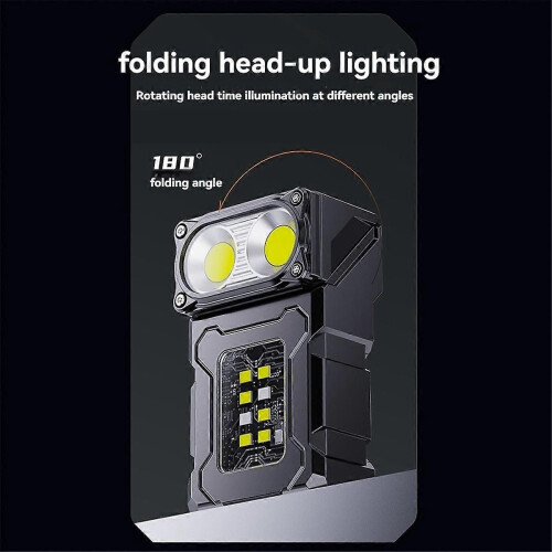 COB Rechargeable Work Light, Mini Outdoor Flashlight Camping Light
