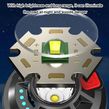Draagbare campinglamp met magnetische voet, hoge helderheid, tentlantaarn, USB-oplaadbare LED-noodverlichting