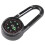 Multifunctioneel minikompas + thermometer + sleutelhanger in 1 1