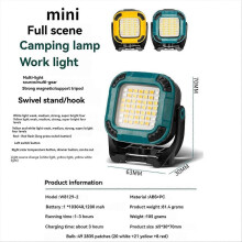 Superjasna przenośna lampa kempingowa Mini latarka robocza Akumulatorowa latarka zewnętrzna Lampa robocza