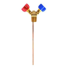 Refrigerant Recovery Special Valve High and Low Pressure Horn Valve Switch 30CM Long Copper Pipe