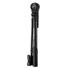 ROCKBROS Bicycle Pump 120PSI Portable Air Pump Presta Schrader Ultralight Hand Pump with Pressure Gauge MTB Road Bike Inflator