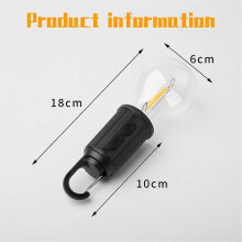 LED-lichtslinger voor buiten met haak, 400 mAh Type-C USB-lamp, 3 standen, waterdicht, geschikt om op