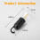 Outdoor LED String Light with Hook 400MAh Type-C USB Bulb 3 Modes Waterproof Camping Lantern Hanging 1