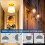Akynite E27 Motion Sensor LED Bulbs 12W Warm White, 1000LM, Detection Angle 120, Auto On Off, AC 220V, E27 Screw Motion Sensor Ceiling Light Bulb fo 6