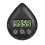 2X Silent Non-Ticking Battery Operated Shower Timer, Waterproof Digital Timer, Small Size Cute Timer Black 1