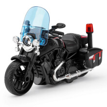 Boys Motorcycle Model Inertia Interactivity Decor Motorcycle Toy for Kids Home Kindergarten Black