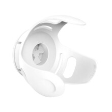 Supporto da parete compatibile con Echo Dot 4 e 5, staffa salvaspazio bianca