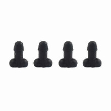 Funny Glow in The Dark Tire Valve Stem Caps - 4pcs Universal Prank Luminous Valve Covers for Cars