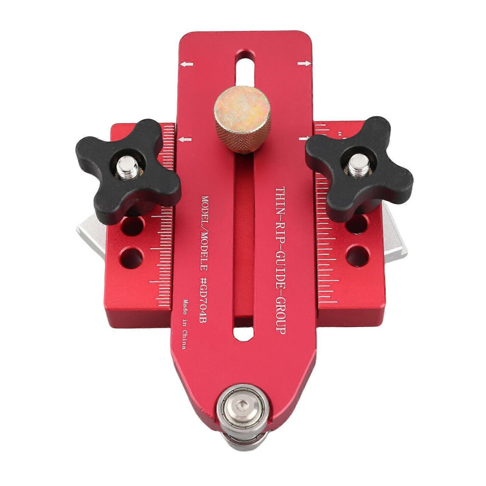 Woodworking Table Saw Jig Aluminum Alloy Router Table Band Saw Jig Guide For Repeat Narrow Strip Cuts 9152359574341