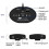 UHF Portable Wireless Headphone/Lvalier Microphone with Bodypack Transmitter and Receiver 1/4Inch O 2
