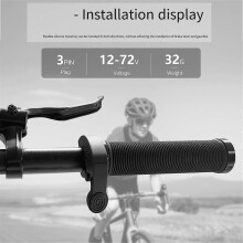Thumb Throttle Quick Disassembly Left/Right 376ZX compatible for 12V-72V