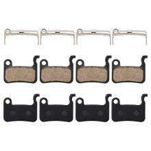 4 Pairs MTB Bicycle Resin Disc Brake Pads for Shimano Deore M596 M595 M535 SLX M665 XT M775/776/765 XT/R M975 M966 M965