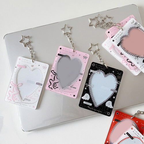 Multipurpose 3Inch Card Holders Storage Sleeve-Black love 1